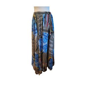 Multicolor Magic Full Maxi Skirt Size L